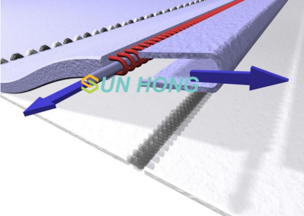 seamed press felt مطبوعات درز احساس می شود